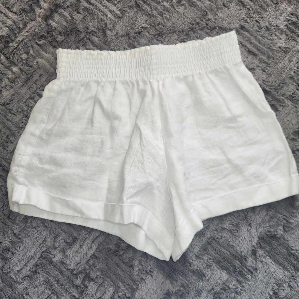 Reformation Nashville Linen Shorts M